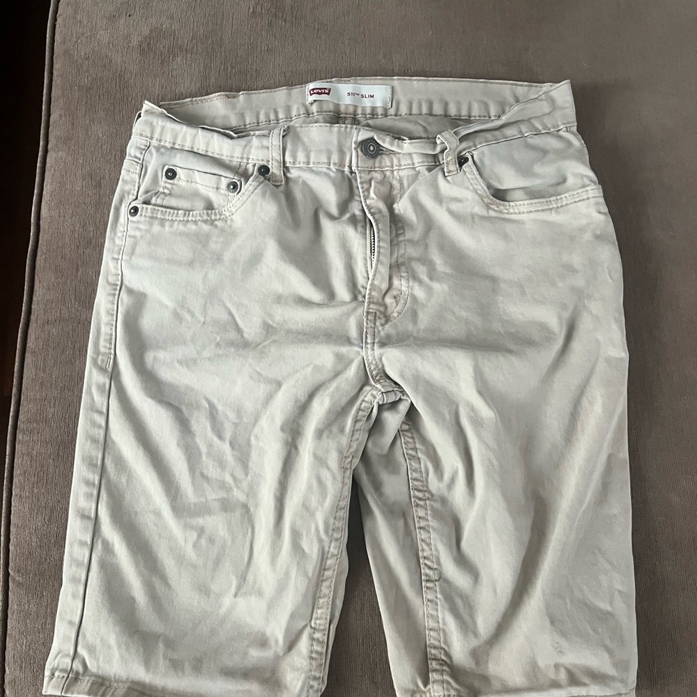 Levi's Men's Light Tan Jean Shorts 511